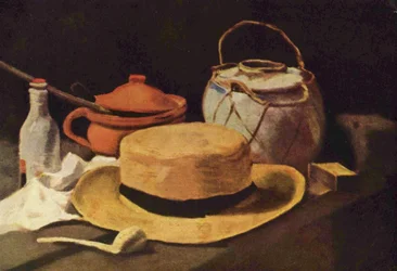 Still Life with Straw Hat and Pipe